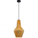 Lampka wisząca, złoty, teksturowany, szklany klosz Tommy Maytoni Modern P055PL-01B