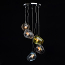 Lampki wiszące kolorowe szkło RegenBogen Megapolis 606010905