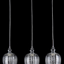 Lampy wiszące - trzy szklane klosze do jadalni, kuchni Blues Maytoni Modern MOD044-PL-03-N