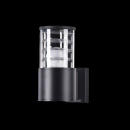 Latarenka elewacyjna, szklany klosz, czarna podstawa Bronx Maytoni Outdoor O576WL-01B