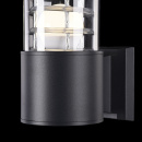 Latarenka elewacyjna, szklany klosz, czarna podstawa Bronx Maytoni Outdoor O576WL-01B