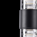 Latarnia podwójna elewacyjna, czarna, szklane klosze Bronx Maytoni Outdoor O576WL-02B