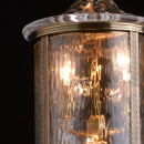 Latarnia wisząca na zewnątrz budynku, szkło i antyczny mosiądz CHIARO Street 802011104