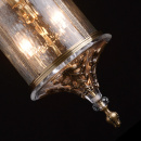 Latarnia wisząca na zewnątrz budynku, szkło i antyczny mosiądz CHIARO Street 802011104