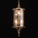 Latarnia wisząca na zewnątrz budynku, szkło i antyczny mosiądz CHIARO Street 802011104