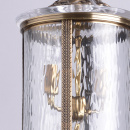 Latarnia wisząca na zewnątrz budynku, szkło i antyczny mosiądz CHIARO Street 802011104