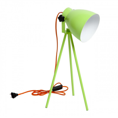 Limonkowa nowoczesna lampka stołowa RegenBogen 497032601