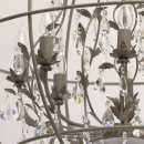 Loftowa lampa wisząca kula z kryształowym zdobieniem RegenBogen Loft 104011708