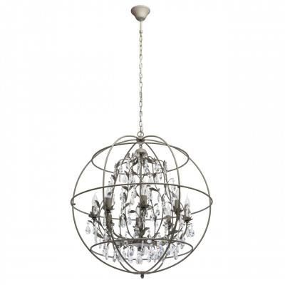 Loftowa lampa wisząca kula z kryształowym zdobieniem RegenBogen Loft 104011708