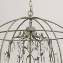 Loftowa lampa wisząca kula z kryształowym zdobieniem RegenBogen Loft 104011708