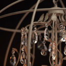 Loftowa lampa wisząca kula z kryształowym zdobieniem RegenBogen Loft 104011708