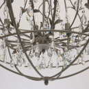 Loftowa lampa wisząca kula z kryształowym zdobieniem RegenBogen Loft 104011708