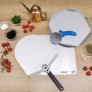 Łopata, taca i radełko do pizzy Amica Gimetal GI-SETCLASS33/25