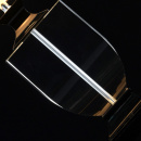 Luksusowa lampa stołowa z kryształową podstawą i czarny abażur CHIARO Elegance 386036101