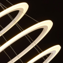 Luksusowa lampa wisząca - 5 okręgów LED - regulowana wysokość RegenBogen 661014505