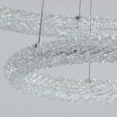 Luksusowa lampa wisząca dwa ringi kryształowe LED CHIARO Crystal 498014202
