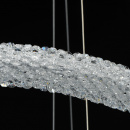 Luksusowa lampa wisząca dwa ringi kryształowe LED CHIARO Crystal 498014202