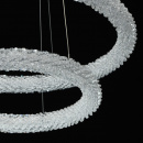Luksusowa lampa wisząca dwa ringi kryształowe LED CHIARO Crystal 498014202