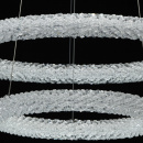 Luksusowa lampa wisząca dwa ringi kryształowe LED CHIARO Crystal 498014202