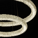 Luksusowa lampa wisząca dwa ringi kryształowe LED CHIARO Crystal 498014202