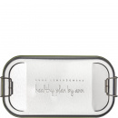 Lunch box metalowy w czarnym pokrowcu healthy plan by ann OLSC001