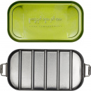 Lunch box metalowy w czarnym pokrowcu healthy plan by ann OLSC001