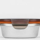 Lunchbox mały, okrągły z 2 przegrodami 0,15 Litra, stalowy To Go Cuitisan EC4177