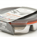 Lunchbox okrągły z 3 przegrodami 0,28 Litra, stalowy To Go Cuitisan EC4178