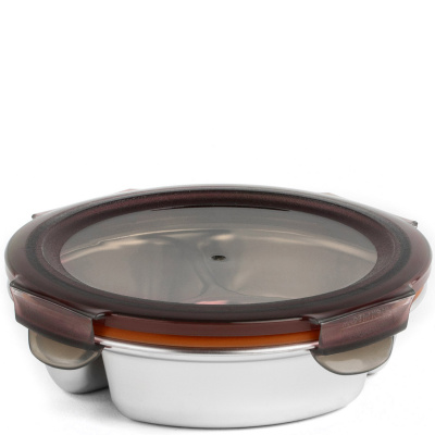 Lunchbox okrągły z 3 przegrodami 0,28 Litra, stalowy To Go Cuitisan EC4178