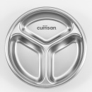 Lunchbox okrągły z 3 przegrodami 0,28 Litra, stalowy To Go Cuitisan EC4178