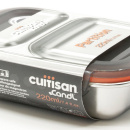 Lunchbox stalowy z 2 przegrodami 0,22 Litra To Go Cuitisan EC4179