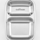 Lunchbox stalowy z 2 przegrodami 0,22 Litra To Go Cuitisan EC4179