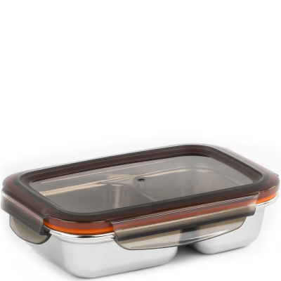 Lunchbox stalowy z 2 przegrodami 0,22 Litra To Go Cuitisan EC4179