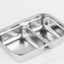 Lunchbox stalowy z 2 przegrodami 0,22 Litra To Go Cuitisan EC4179