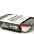 Lunchbox stalowy z 2 przegródkami 0,7 Litra To Go Cuitisan EC4182