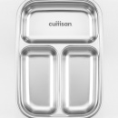 Lunchbox stalowy z 3 przegródkami 0,56 Litra To Go Cuitisan EC4181