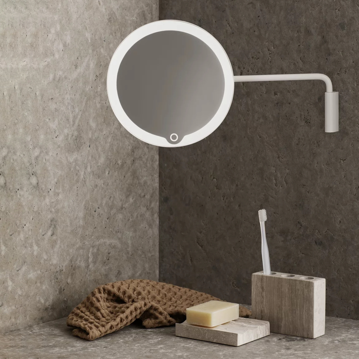 lusterko do makijażu z podświetleniem led, toaletka