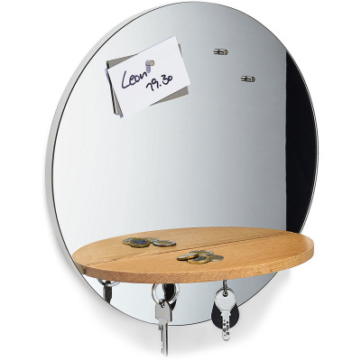 Lustro magnetyczne z półką na klucze, telefon, portfel Belle Philippi P170031