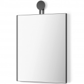 Lustro ścienne - prostokątne 50x40 cm Morma Zack czarna rama 50641