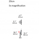 Lustro sensorowe LED z kontrolą natężenia podświetlenia twarzy simplehuman ST3028
