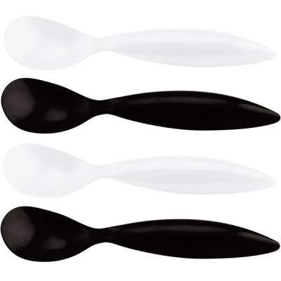 Łyżeczki do jajek Black and White ZAK! Designs 4szt. ZA-0535-J640