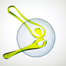 Łyżka do sałaty 2 w 1 Joseph Joseph szara SSGR0100CB