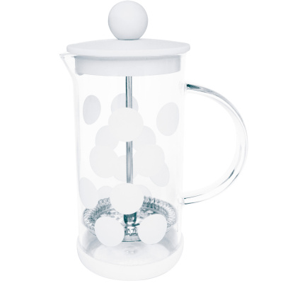 Mała kawiarka french press Dot Dot 0,35 Litra ZAK! Designs biała 1313-881