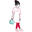 Mała kosmetyczka Reisenthel Toiletbag S cats and dogs miętowa RIO4062