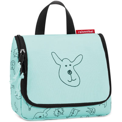 Mała kosmetyczka Reisenthel Toiletbag S cats and dogs miętowa RIO4062