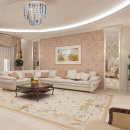 Mała lampa sufitowa z transparentnych kryształów prostokątnych Vitaluce VE5210-0/4PL