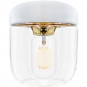 Mała lampa wisząca Acorn UMAGE biała / mosiądz 02105