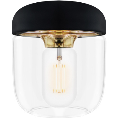 Mała lampa wisząca Acorn UMAGE czarna / mosiądz 02082