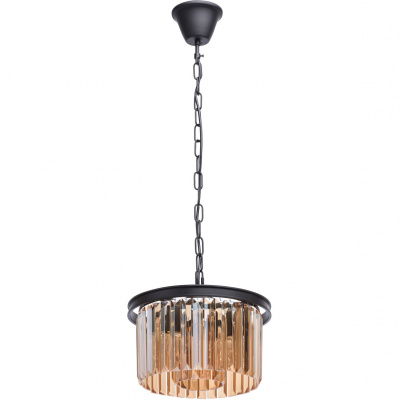 Mała lampa wisząca - kolumna bursztynowych kryształów MW-LIGHT Loft 498015203