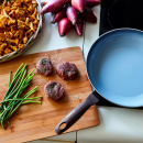 Mała patelnia aluminiowa 20 cm GresWood Moneta, indukcja 0004140120